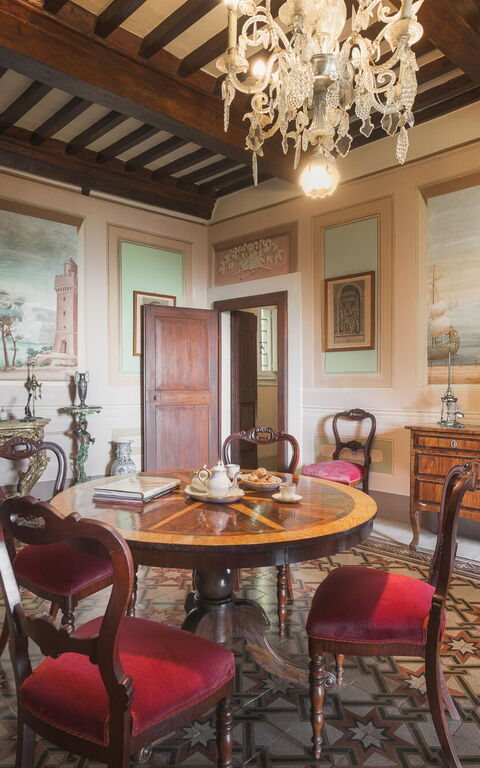 Villa Laparelli Pitti: Wohnzimmer