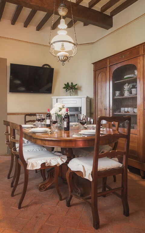 Villa Laparelli Pitti: Esszimmer