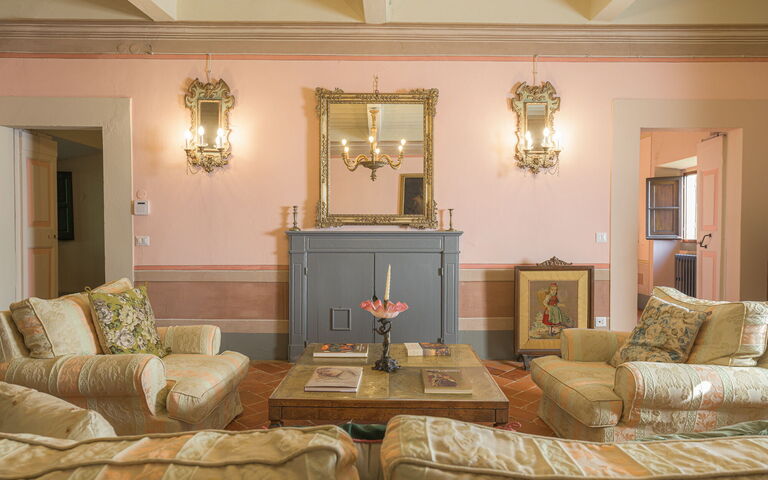 Villa Laparelli Pitti: Wohnzimmer