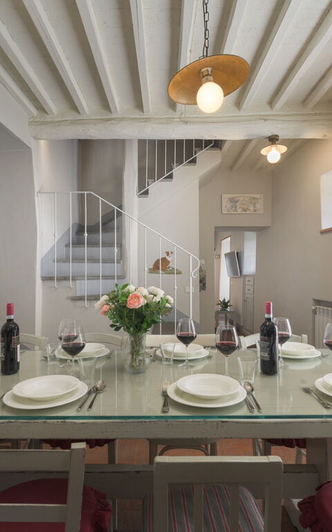 Villa Le Corchie: Esszimmer