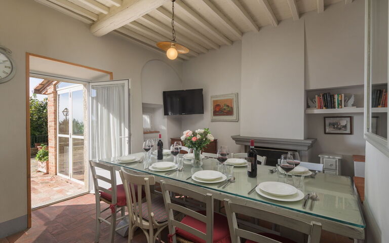 Villa Le Corchie: Esszimmer