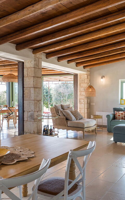 Villa Ninetta: Esszimmer, Wohnzimmer