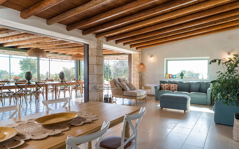Villa Ninetta: Esszimmer, Wohnzimmer