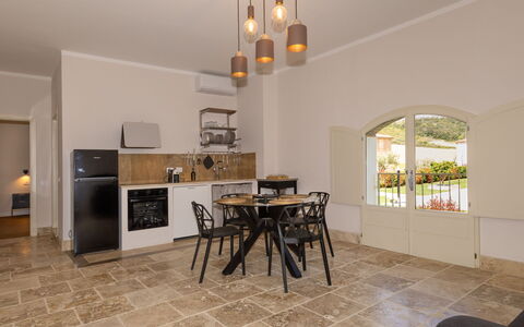 Unterkunft Borgo Ariano 18: Esszimmer, Küche