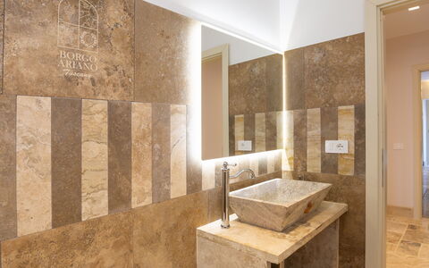 Unterkunft Borgo Ariano 3: Bad