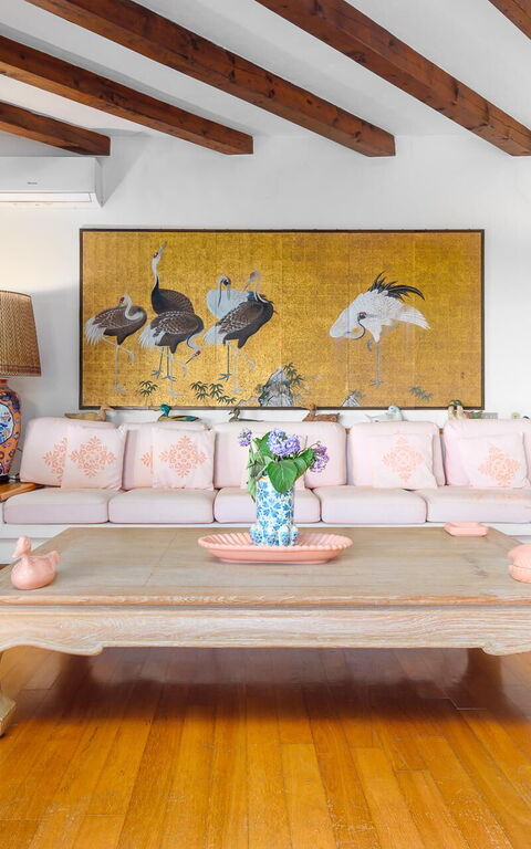 Villa Silenis: Wohnzimmer