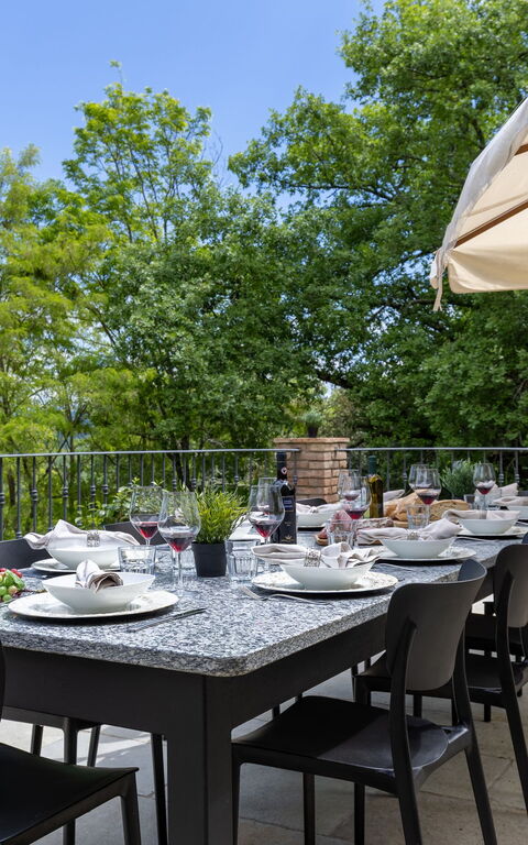 Tenuta Macericca: Außen, Balkon / Terrasse / Patio, Draussen