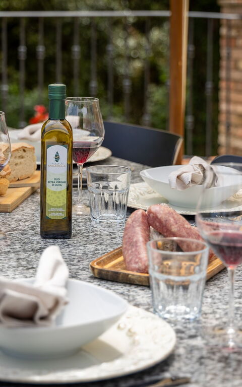 Tenuta Macericca: Außen, Balkon / Terrasse / Patio, Draussen