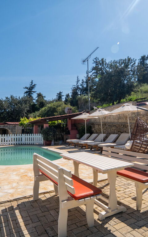 Villa Nikolas: Außen, Balkon / Terrasse / Patio, Draussen, Schwimmbad