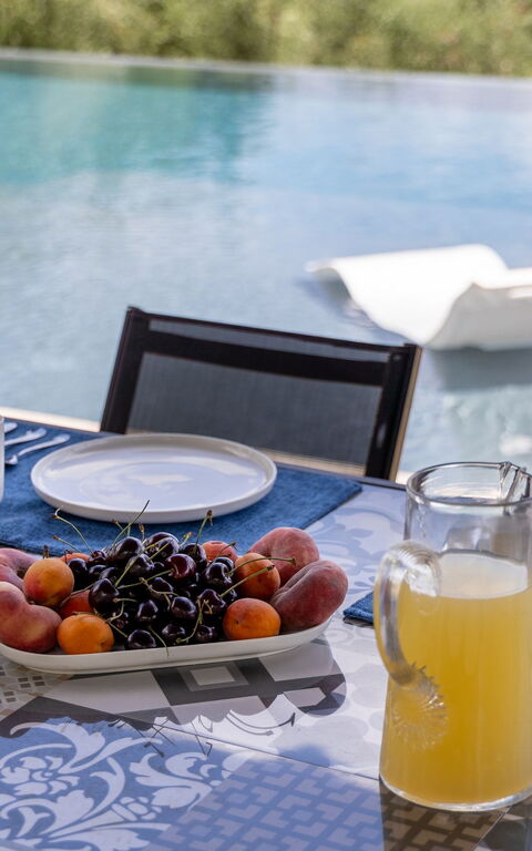 Villa Silvia: Essen, Schwimmbad