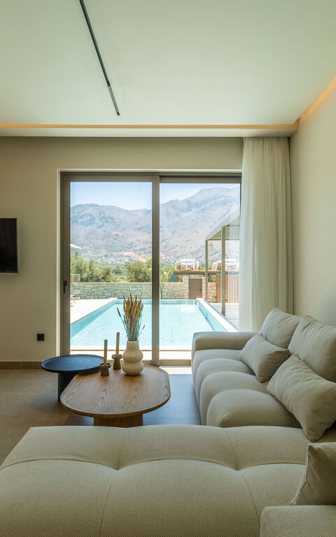 Villa Zen Chrysi: Wohnzimmer