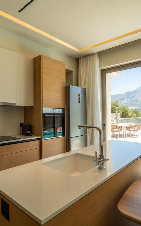 Villa Zen Chrysi: Küche