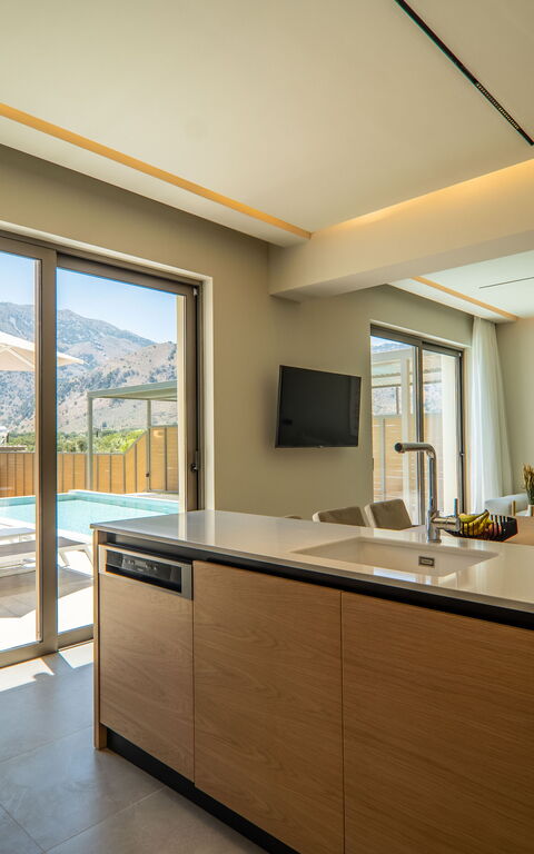 Villa Zen Chrysi: Küche