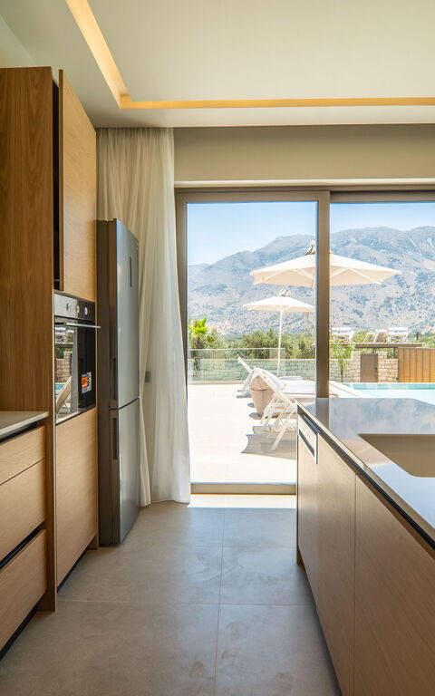 Villa Zen Chrysi: Küche