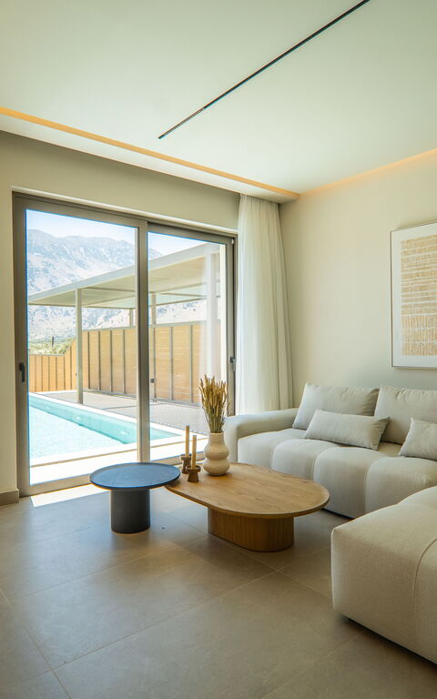 Villa Zen Chrysi: Wohnzimmer