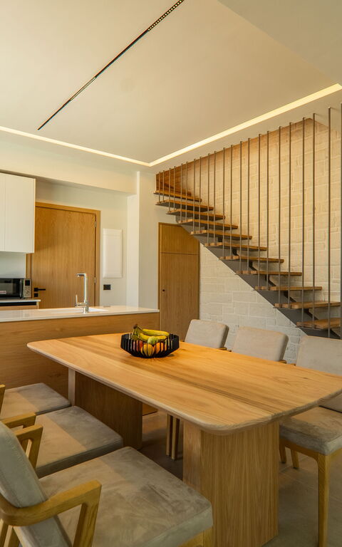 Villa Zen Hephaistos: Esszimmer, Küche