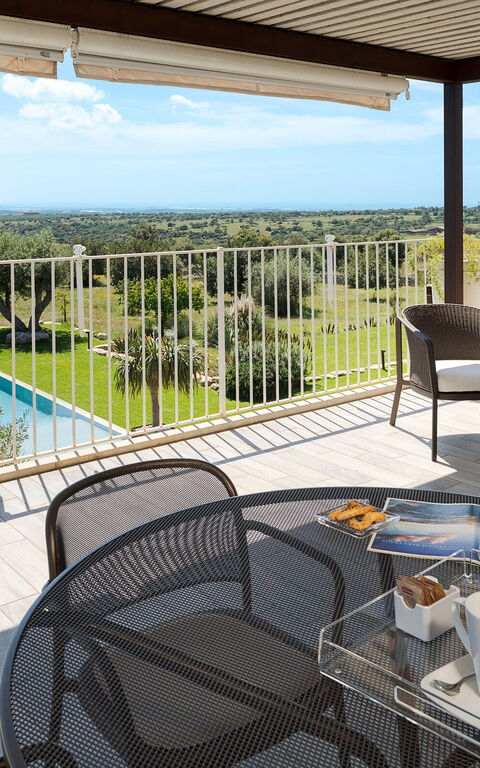 Corte Antigua: Außen, Balkon / Terrasse / Patio, Draussen, Garten, Schwimmbad