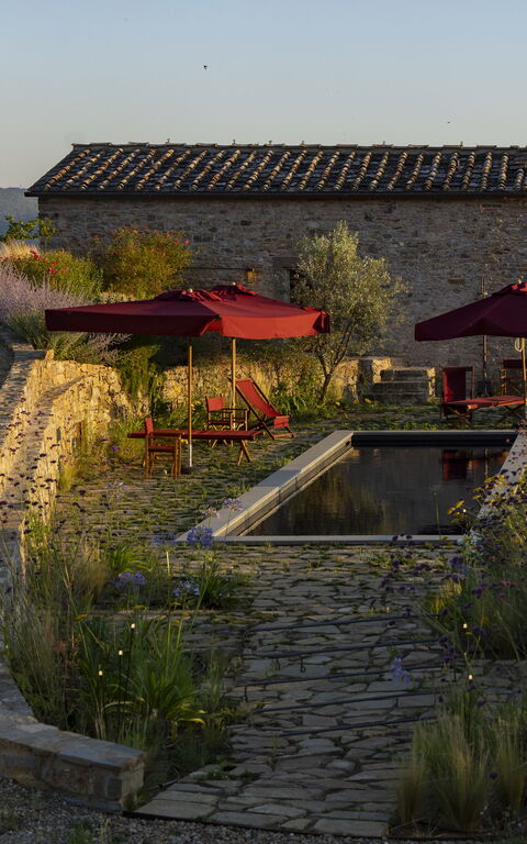 Villa Tenuta Casenuove: Außen, Draussen, Garten, Schwimmbad