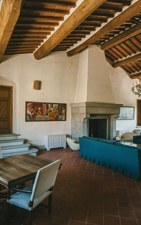 Villa Tenuta Casenuove: Wohnzimmer