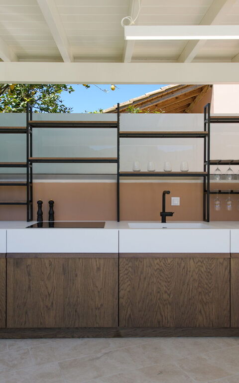 Villa Eleas Ikos: Außen, Balkon / Terrasse / Patio, Draussen