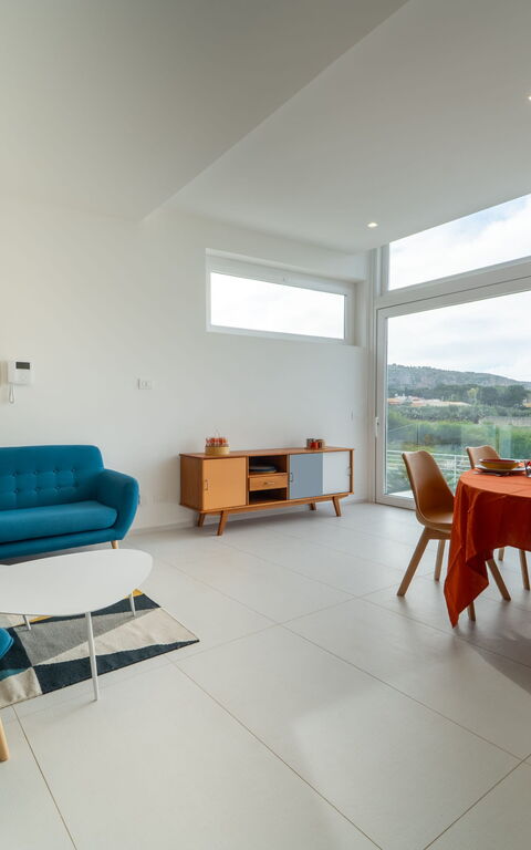 Villa Pizzolungo: Esszimmer, Wohnzimmer