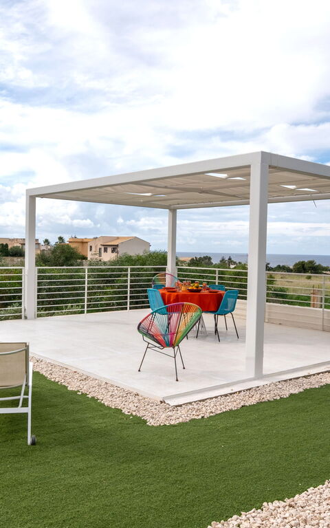 Villa Pizzolungo: Balkon / Terrasse / Patio, Draussen