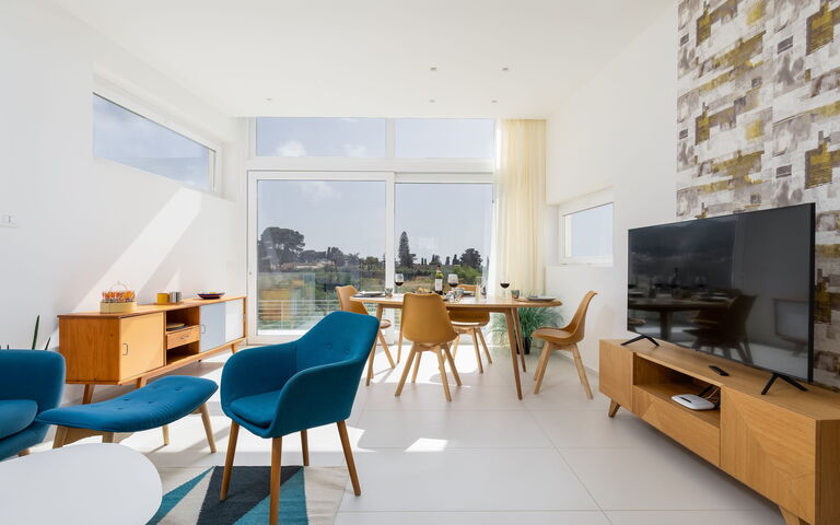 Villa Pizzolungo: Esszimmer, Wohnzimmer