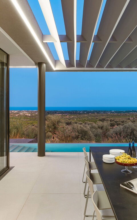 Villa Calypso: Ansichten, Außen, Balkon / Terrasse / Patio, Draussen