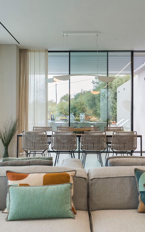 Villa Calypso: Esszimmer, Wohnzimmer