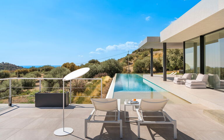 Villa Calypso: Außen, Balkon / Terrasse / Patio, Draussen