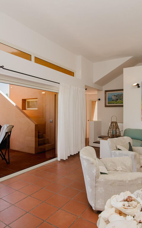 Villa Cala Serena: Wohnzimmer