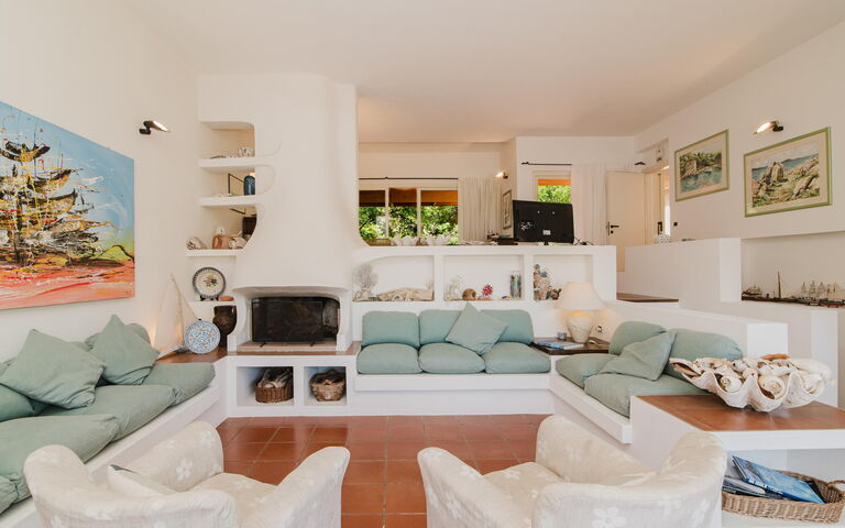 Villa Cala Serena: Wohnzimmer