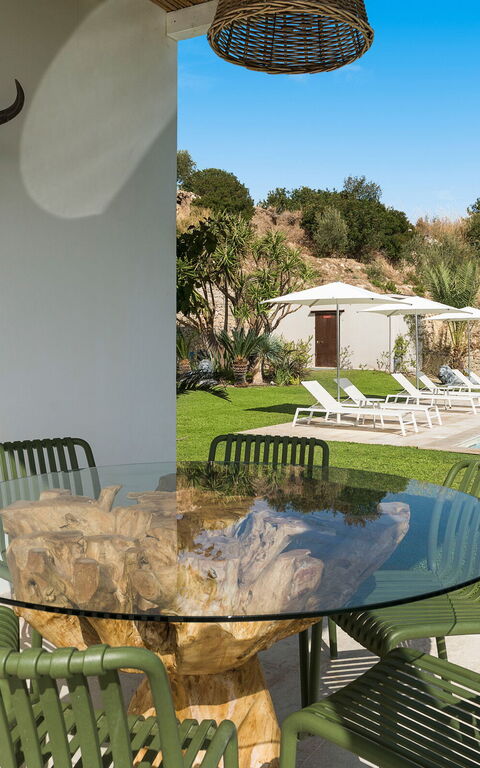 Villa Petite Afrique: Außen, Balkon / Terrasse / Patio, Draussen, Garten, Schwimmbad