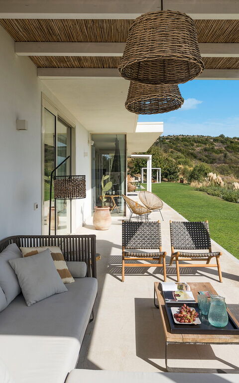 Villa Petite Afrique: Außen, Balkon / Terrasse / Patio, Draussen, Garten