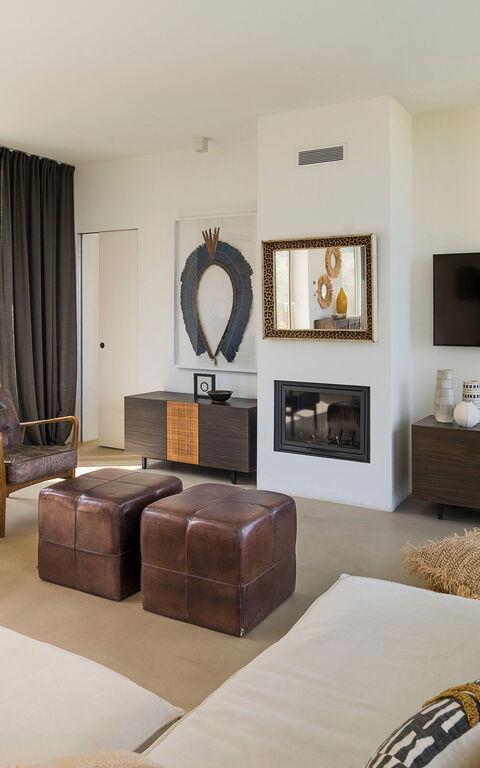 Villa Petite Afrique: Wohnzimmer