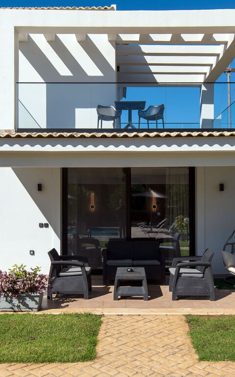 Villa Melitti: Außen, Balkon / Terrasse / Patio, Draussen, Garten