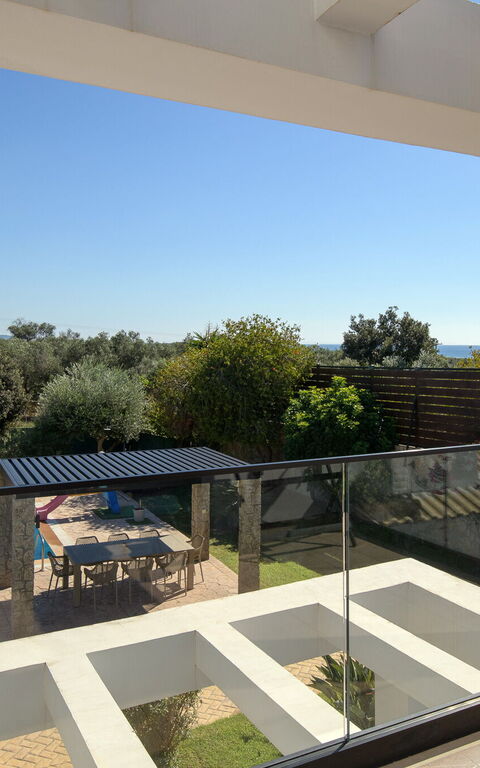 Villa Melitti: Außen, Balkon / Terrasse / Patio, Draussen, Schwimmbad