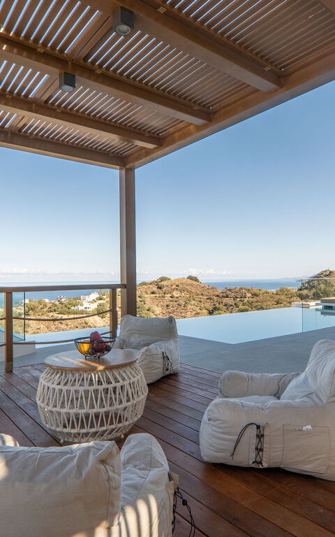 Lofos Horizon Villa: Außen, Balkon / Terrasse / Patio, Draussen, Schwimmbad