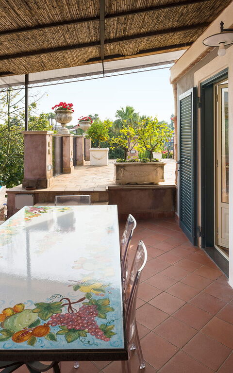 Villa Saracina: Balkon / Terrasse / Patio