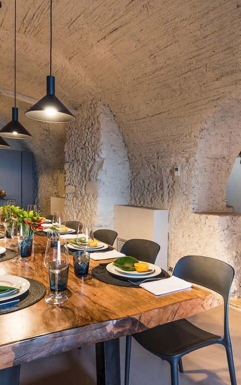 Villa Continella: Esszimmer, Küche