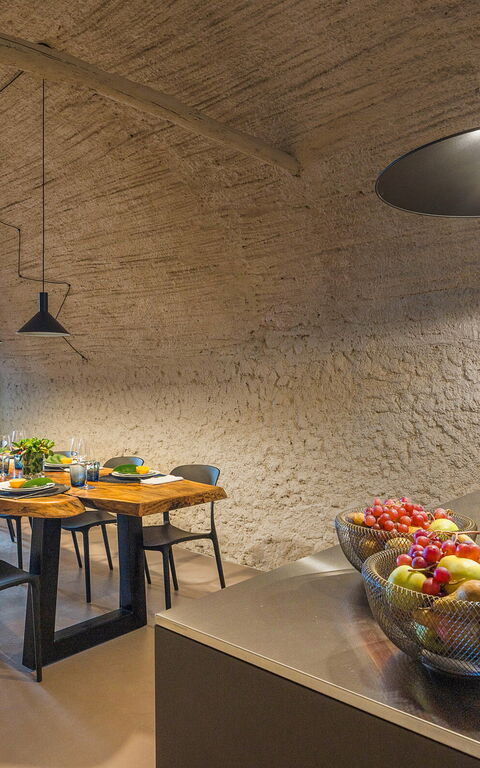 Villa Continella: Esszimmer, Küche