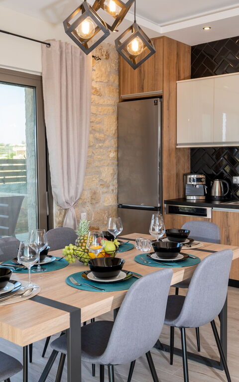 Villa Olympia: Esszimmer, Küche