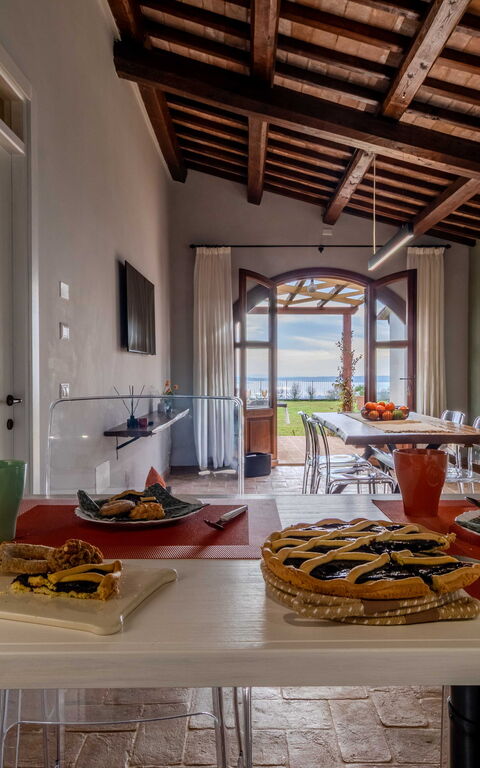 Tenuta Poggio Guiano: Gemeinschaftsraum, Küche