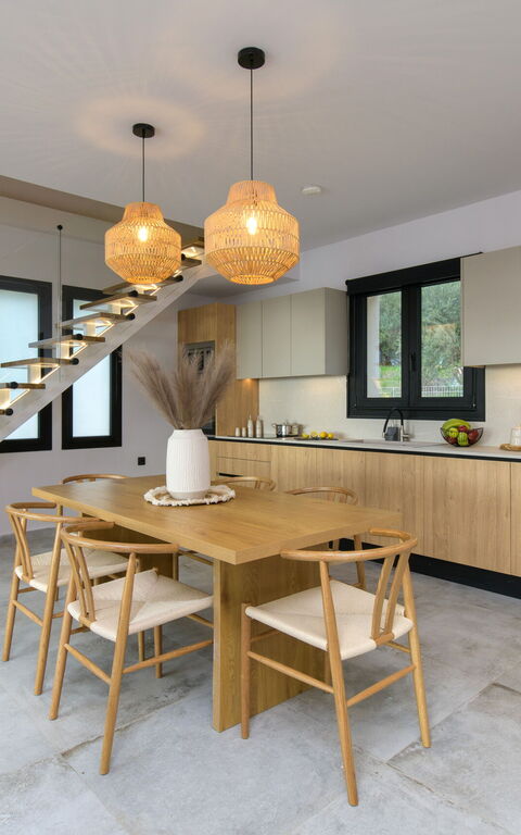 Villa Elais: Esszimmer, Küche