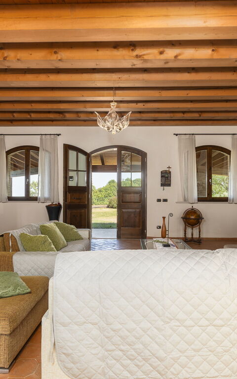 Villa Belvedere San Bartolo: Wohnzimmer
