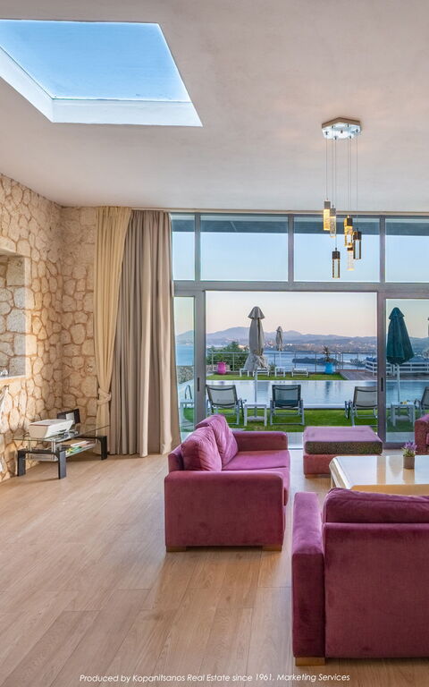 Villa Kastraki: Wohnzimmer
