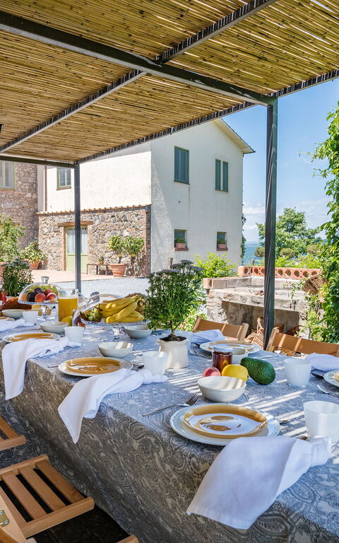 Villa a Casa di Giovanni: Außen, Balkon / Terrasse / Patio, Draussen