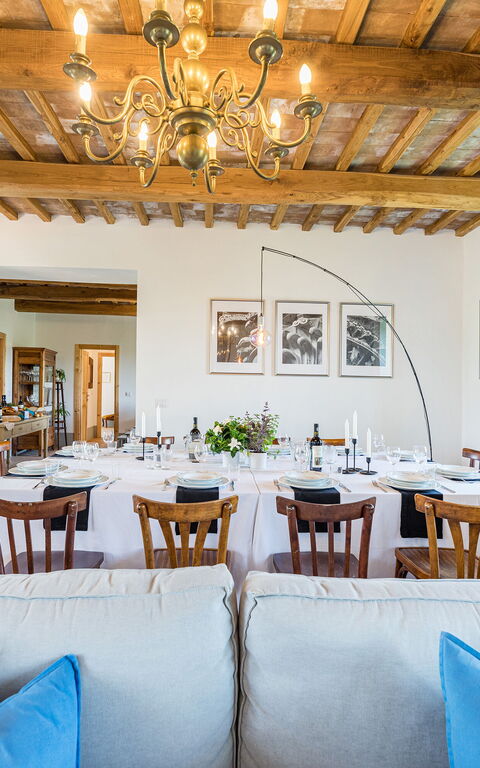 Villa a Casa di Giovanni: Esszimmer, Wohnzimmer