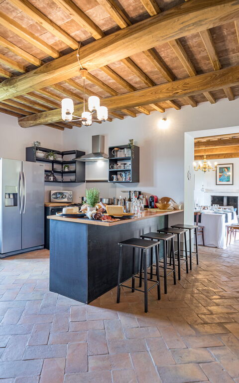 Villa a Casa di Giovanni: Küche