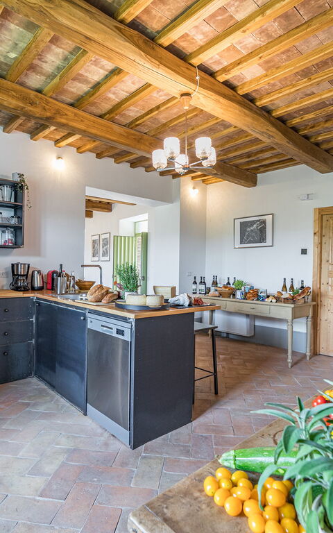 Villa a Casa di Giovanni: Küche
